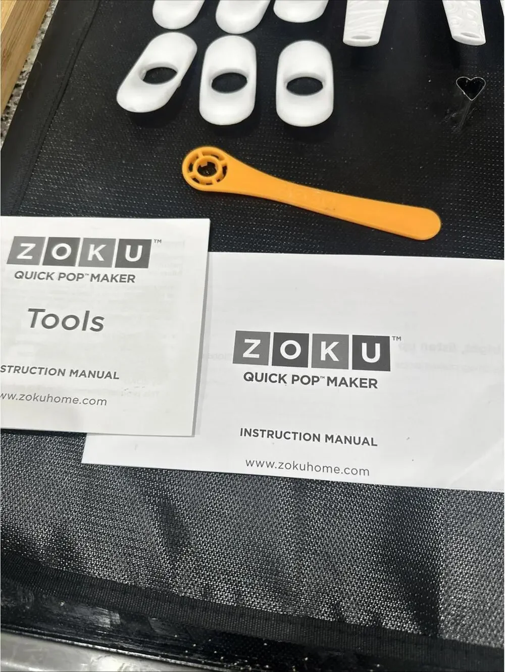 Lot Accessories ONLY - ZOKU Quick Pop Set Pops Molds Tools Kit Recipe Book *